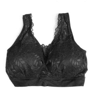 💐NEW BLACK LACE BRA SIZE 3X REMOVABLE PADDING